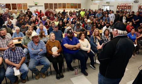 Island District residents in attendance Wednesday night at local elementary school to hear local leaders about local concerns about the status of the Kings River. 